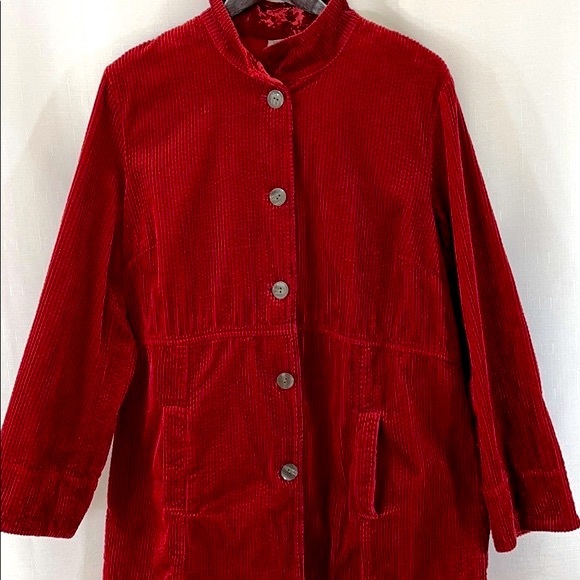J. JILL Red Corduroy Jacket - Picture 3 of 13
